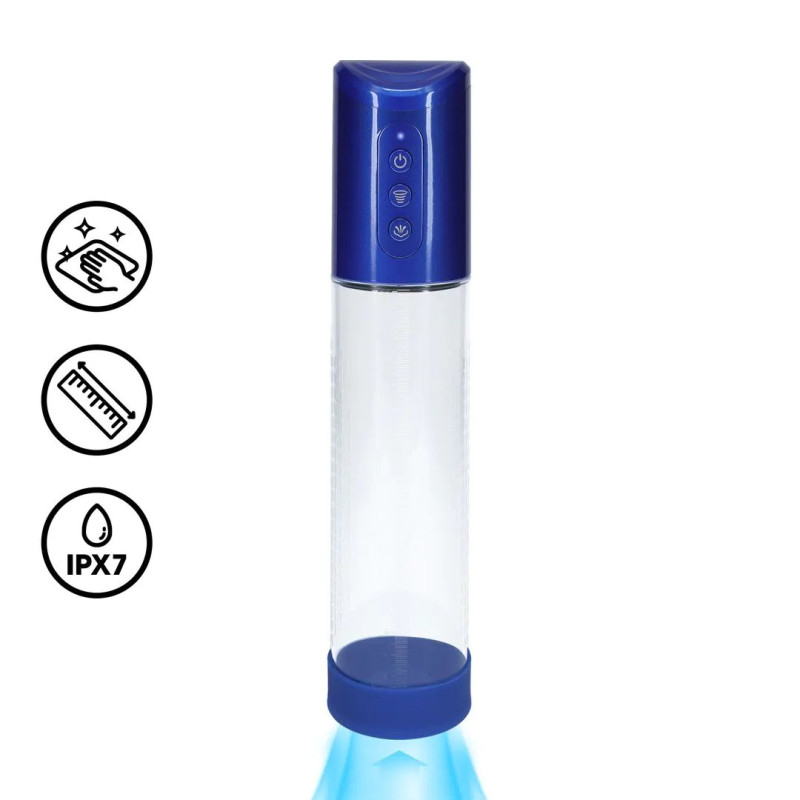 Pumped Pompe à pénis Hyperpump 20 x 5.8 cm Bleue